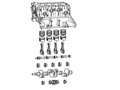 Toyota 11400-26021 Block Assembly, Short