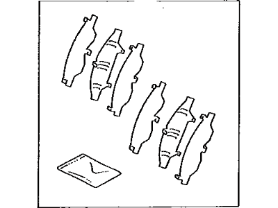 04945-14100 Toyota Front Anti Squeal Shim Kit Illustration 1 of 1