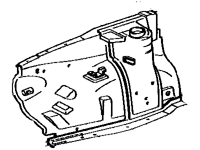 Toyota 53701-12270 Apron Sub-Assy, Front Fender, RH