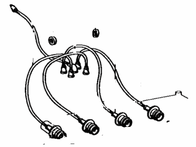 Toyota 90919-21178 Cord Set, Coil & Spark, W/Resistive