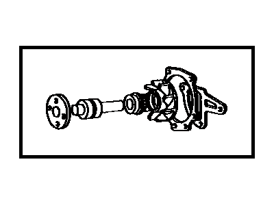 1976 Toyota Corolla Water Pump - 04161-24011