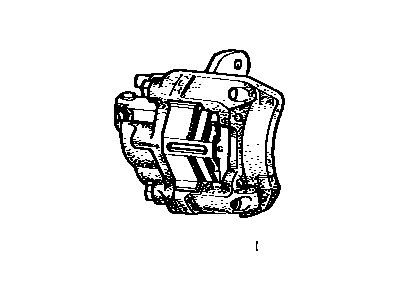 1977 Toyota Corolla Brake Caliper - 47710-12140