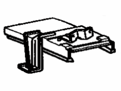 Toyota 74104-12090 RETAINER Sub-Assembly, Ash RECEPTACLE