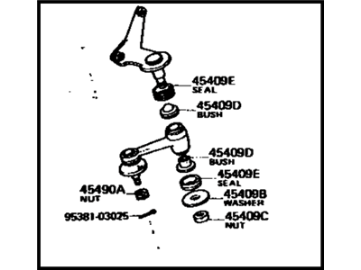 1976 Toyota Corolla Idler Arm - 45490-19135