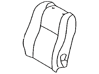 Toyota 71074-AD040-B1 Front Seat Back Cover, Left(For Separate Type)