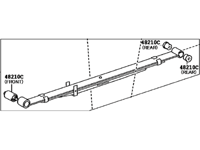 Toyota 48220-AD020 Spring Assy, Rear LH