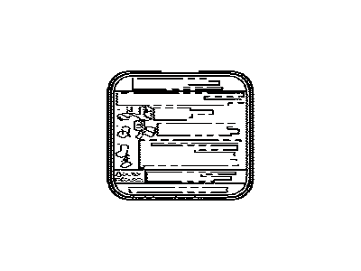 Toyota 74543-04011 Label, Rear Seat Caution