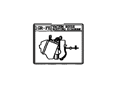 Toyota 17792-75370 Label, Engine Vacuum Hose Information