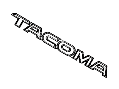 11-15 NEW Toyota Tacoma Chrome Logo 75427-04020-C1 Emblem Nameplate Decal Set