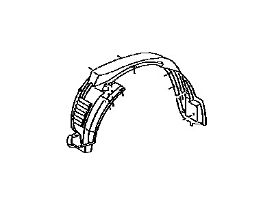 Toyota 53805-04020 Shield Sub-Assembly, FEN