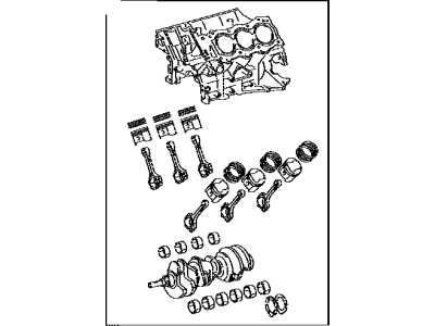 Toyota 11400-75380 Block Assembly, Short