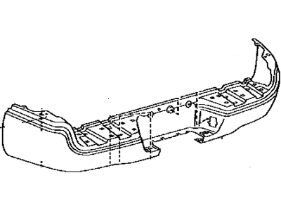 Toyota 52151-04908 Bar, Rear Bumper L/ Co