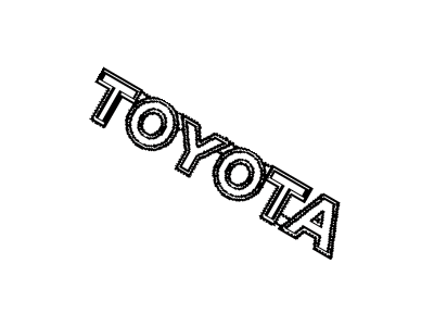 Toyota 75471-04040-J2 Rear Body Name Plate, No.1