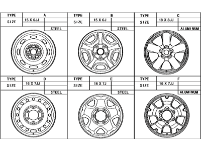 Toyota 42601-AD030 Wheel, Disc