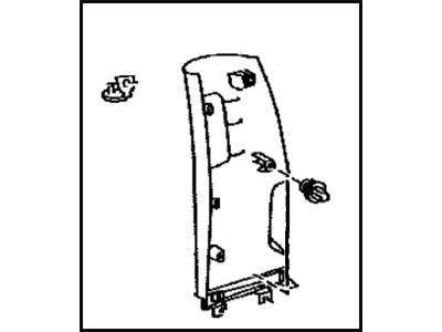 Toyota 62512-04140-E0 Board, Quarter Inside Trim, LH