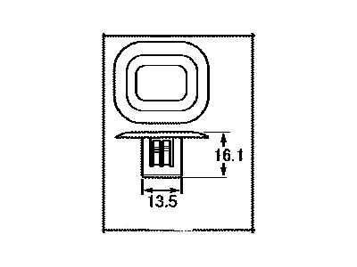 Toyota 90950-01989 Plug, Hole