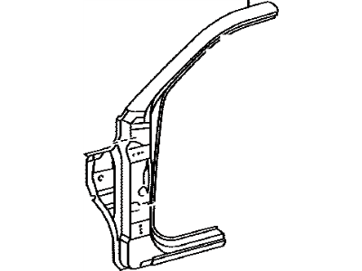 Toyota 61132-04070 Pillar, Front Body, Upper