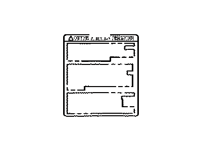 Toyota 74552-04010 Plate, Safety Caution