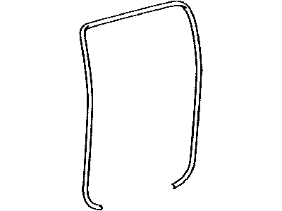 Toyota 62331-04030 WEATHERSTRIP, Rear Door Opening Trim