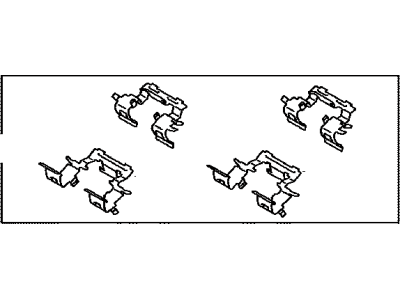 Toyota 04947-04040 Fitting Kit, Disc Brake, Front