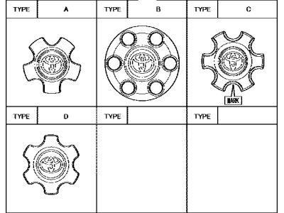 Toyota 4260B-04050 Wheel Hub Ornament Sub-Assembly