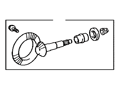 Toyota 41201-80194 Final Gear Kit, Differential, Front