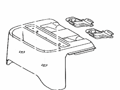 Toyota 58912-04020-B0 Box, Rear Console, Lower