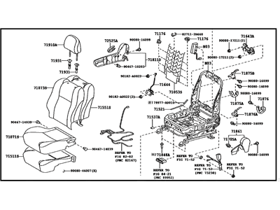 Toyota 71100-AD081-B0 Seat Assy, Front RH