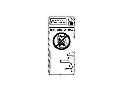 Toyota 74596-04020 Label, Side Air Bag