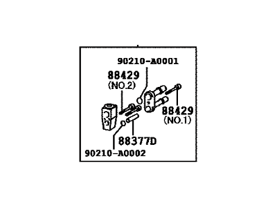 Toyota 88515-04060 Valve, Cooler Expansion