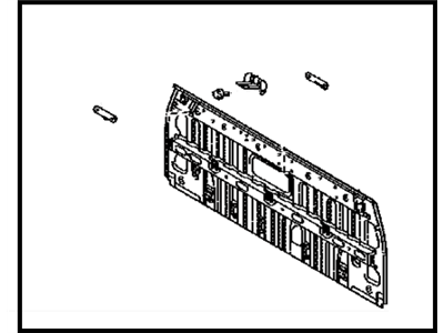 Toyota 64101-04270 Panel Sub-Assembly, Back