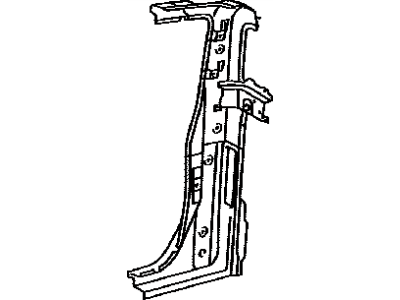 Toyota 61501-04907 Pillar Sub-Assembly, Quarter Lock