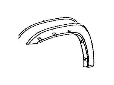 Toyota 75872-04060 MOULDING, Front Fender