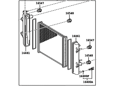 Toyota 16410-0P030 Radiator Assembly