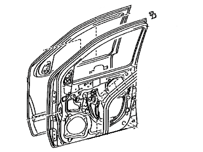 Toyota 67002-04151 Panel Sub-Assembly, Front D