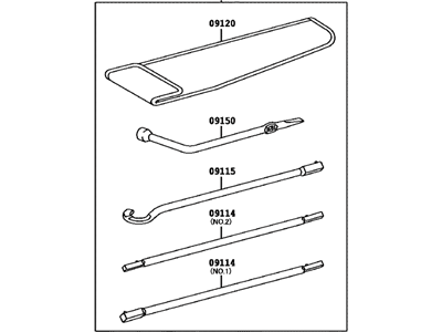 Toyota 09101-04130 Tool Set, Standard W/O Jack