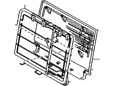 Toyota 71017-04060 Frame Sub-Assy, Rear Seat Back, RH