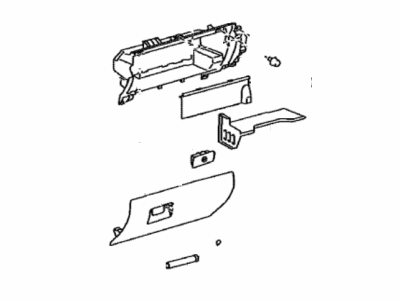 2018 Toyota Tacoma Glove Box - 55320-04010-C0