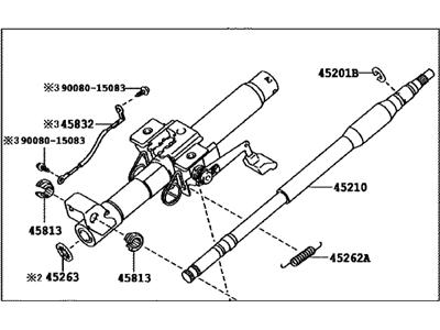 Toyota Steering Column - 45250-04240