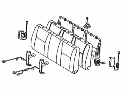 Toyota 71430-04480-B1 Back Assembly, Front Seat