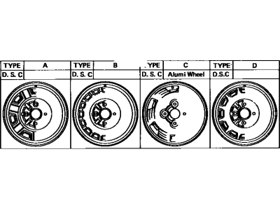 1987 Toyota MR2 Spare Wheel - 42611-12640