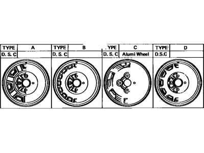 1989 Toyota MR2 Spare Wheel - 42611-12640