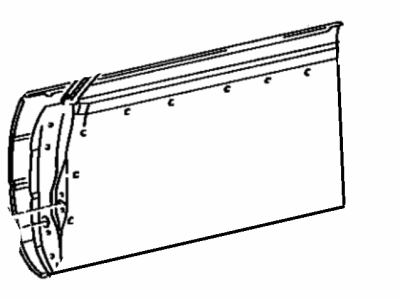 Toyota 67112-12421 Panel, Front Door, Outer LH