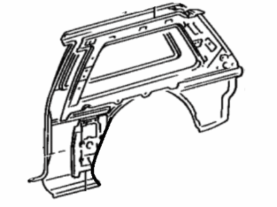 Toyota 61601-02900 Panel, Quarter, RH