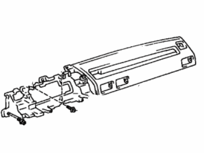 Toyota 55401-02010-K0 Safety Pad Sub-Assy, Instrument Panel, Upper