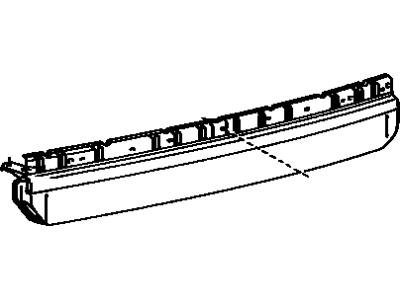 Toyota 52023-02010 Reinforcement Sub-Assembly, Rear Bumper