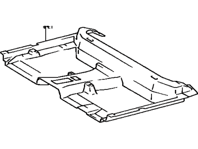 Toyota 58540-02010-M6 Carpet Assy, Floor, Rear