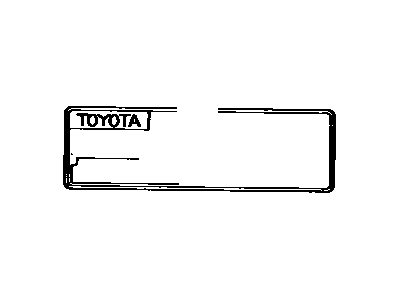 17791-02010 Toyota Plate, Engine Caution Illustration 1 of 1