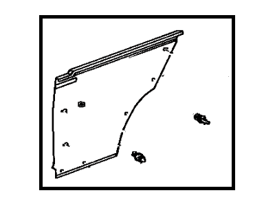 Toyota 62510-02030-K3 Board,Quarter Inside Trim,RH