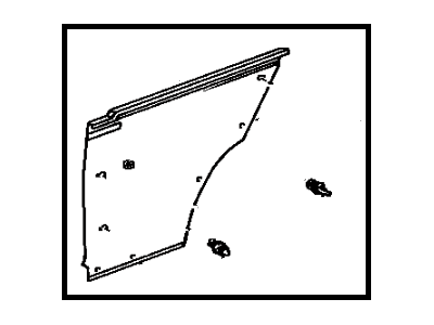 Toyota 62510-02031-A4 Board, Quarter Inside Trim, RH